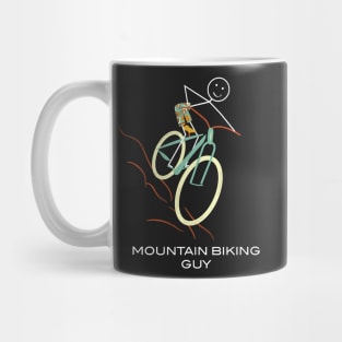 Funny Mens Mountain Biking design Mug